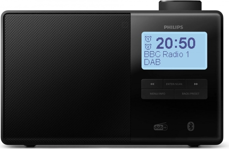 Draagbare wekkerradio PHILIPS TAR5600 met DAB+, FM en Bluetooth