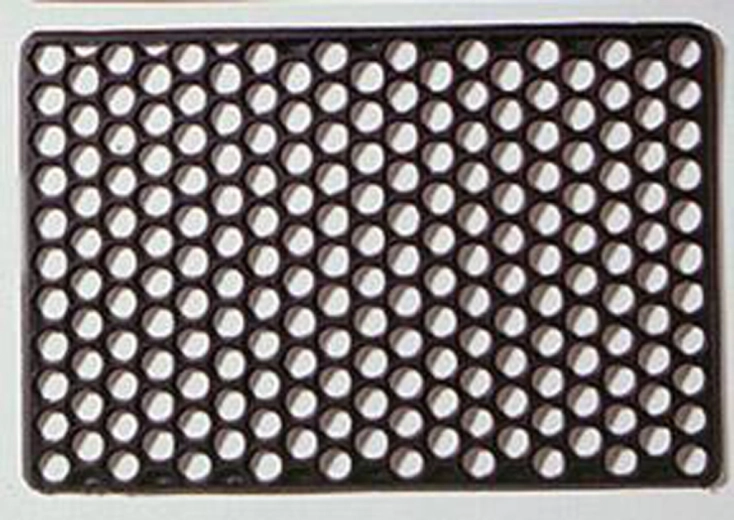 Rubberen deurmat 40 × 60 cm zwart TORO