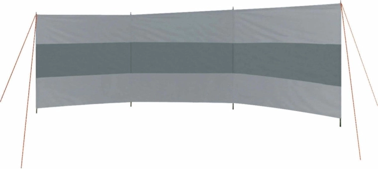 Strandwindscherm 5 x 1,4 m, 3-delig met raampje