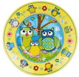 Diep bord Uil 20 cm keramisch