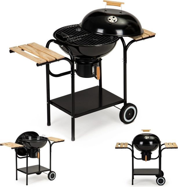 Tuinbarbecue op houtskool met deksel en plank MultiGarden