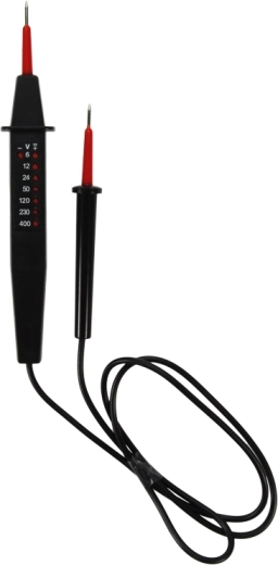 Solight spanningstester 6–400 V AC/DC met led-indicatie