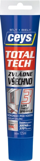 Universele lijm en kit CEYS TOTAL TECH EXPRESS, wit, 125 ml