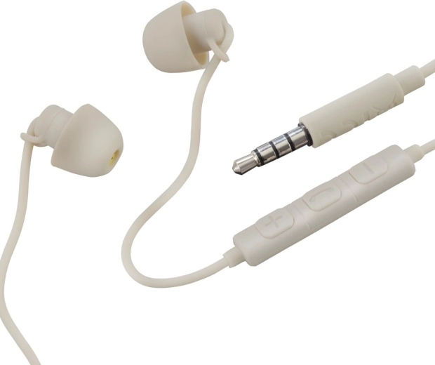 In-ear oordopjes Relax met 3,5 mm jack, zandkleur