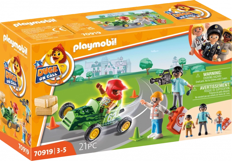 Playmobil Duck On Call Reddingsactie Hulp voor de Racer