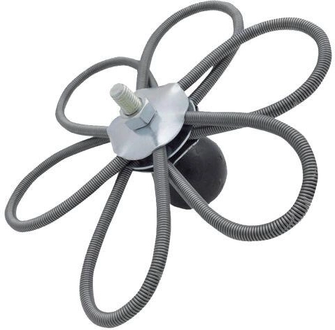 Verstelbare schoorsteenroos 150 mm met 6 veren en gewicht