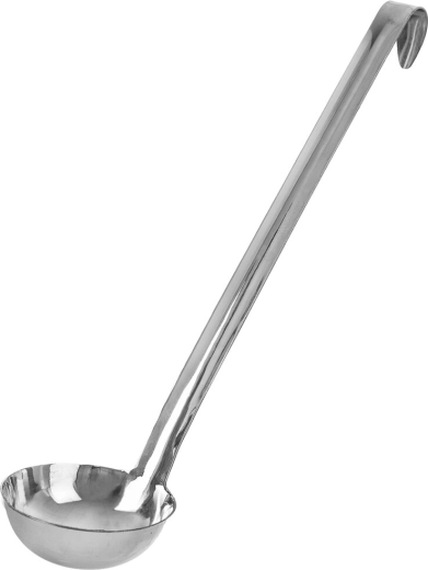 Orion roestvrijstalen soeplepel 75 ml, 29 cm