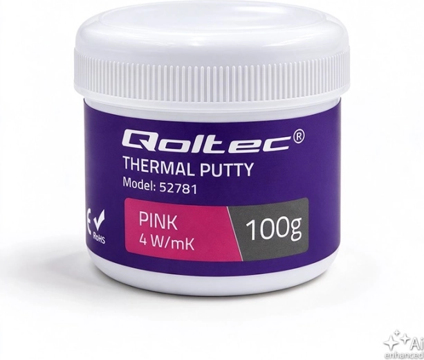 Qoltec thermisch geleidende pasta 4 W/m-K 100 g roze