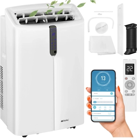 Draagbare airco Ruhhy 3,5 kW Wi‑Fi 4‑in‑1 (koelen/verwarmen/ontvochtigen/ventileren) 12000 BTU
