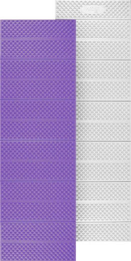 Opvouwbare schuim slaapmat met aluminiumlaag, paars