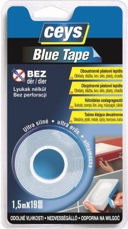 Dubbelzijdige montagetape BLUE CEYS 19 mm × 1,5 m