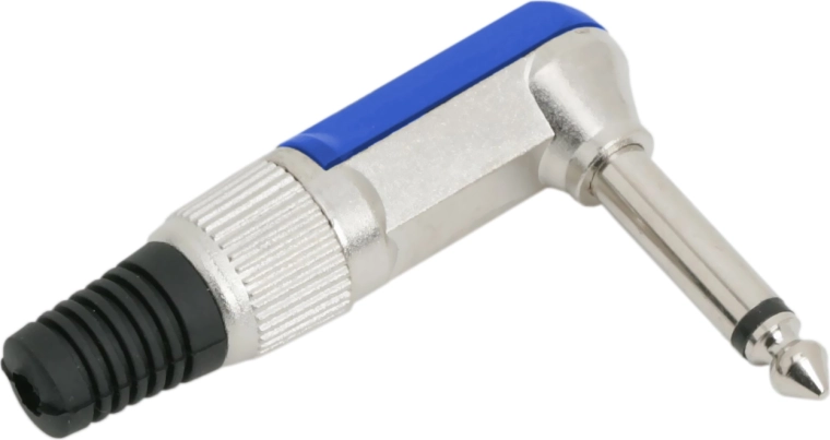 Jackplug 6,3 mm mono 90°