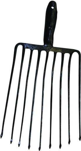 Steenvork met 9 tanden zonder steel