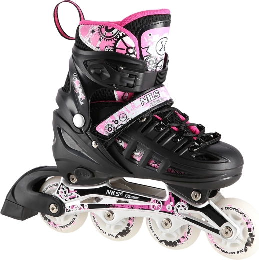 Nils Extreme 4-in-1 schaatsen roze – S (31-34)