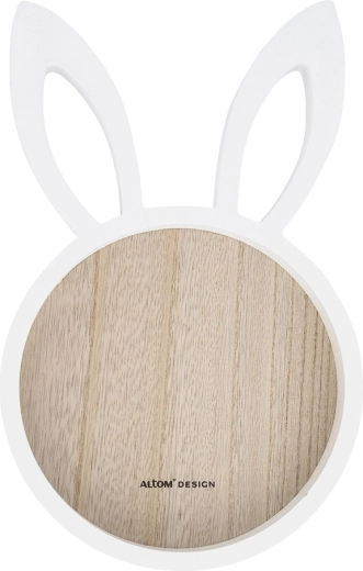 Decoratieve houten schaal met handgrepen 19 × 30 cm