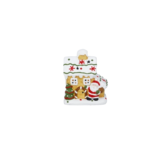Kerstdecoratie peperkoekhuisje met ledverlichting