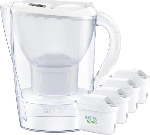 Filterkan BRITA Marella XL 3,5 l wit + 4 MAXTRA PRO Pure Performance filters