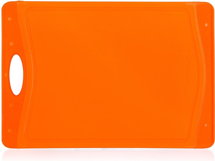 Antislip snijplank DUO, 37 × 25,5 cm, oranje