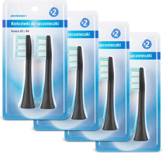 Vervangende opzetborstels voor sonische tandenborstel Berdsen B3, 8 stuks