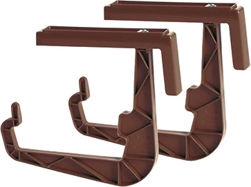 Universele houder voor bloembakken voor balustrade 23,5 cm, bruin
