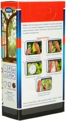 BROS insectenhor voor ramen 150 × 180 cm – zwart