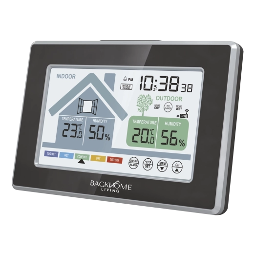 Draadloos weerstation op batterijen 15 × 2 × 9,5 cm