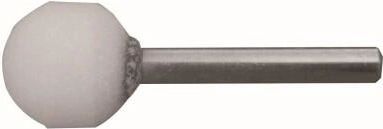 Bolvormige slijpsteen met schacht 20 mm, korrel 60
