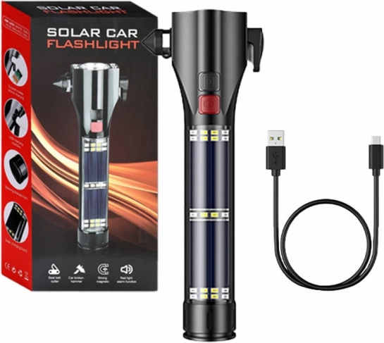 Zonne-LED zaklamp Superfire met veiligheidsfuncties 310 lm