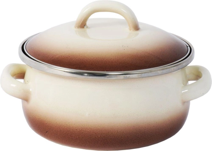 Steelpan met deksel 12 cm 0,75 l Cappuccino
