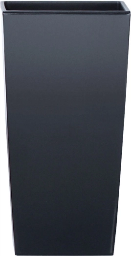 Bloempot Urbi Square Mat met inzetstuk 19,5 × 19,5 × 37,5 cm antraciet