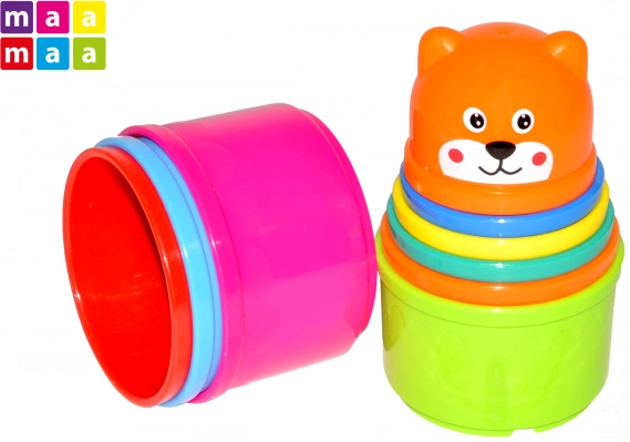 Stapeltoren van bekertjes, 9 stuks