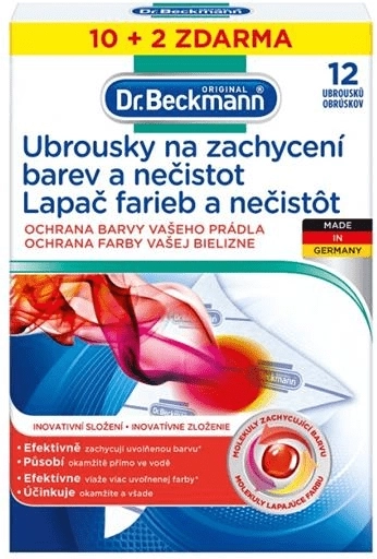 DR. BECKMANN Microvezel-kleur- en vuilvangers, 12 stuks