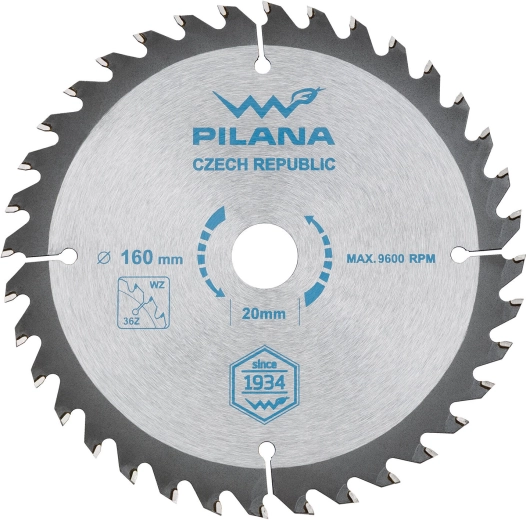 Zaagblad PILANA SK 160 mm, 36 tanden, WZ, carbide
