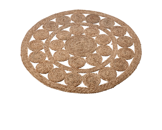 Ronde onderlegger van zeegras 100 cm