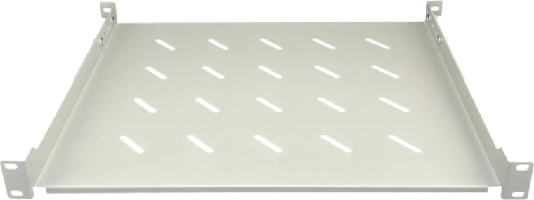 Vaste plank 19" 1U, diepte 350 mm, grijs