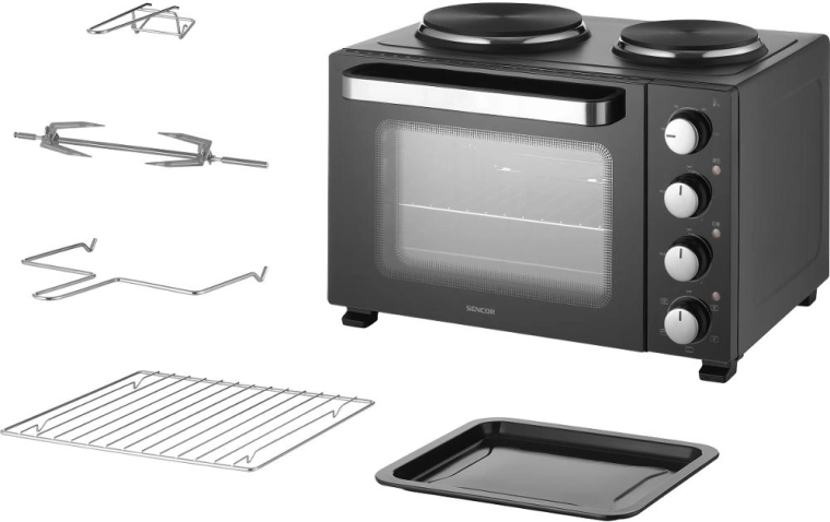 Sencor elektrische oven met kookplaten SEO 2800BK