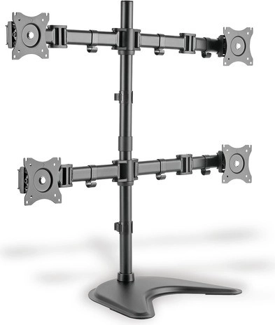 Standaard voor vier monitoren, 27 inch, 360° draaibaar