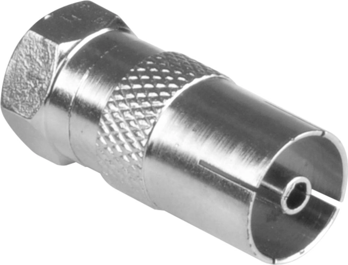 Sencor schroefadapter van F-connector naar coaxiale tv-aansluiting