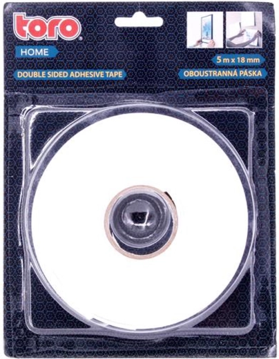 Dubbelzijdige plakband TORO 5 m × 18 mm