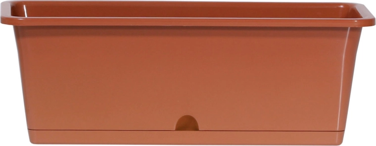 Plastic bloembak CAMELIA 59,5 cm terracotta