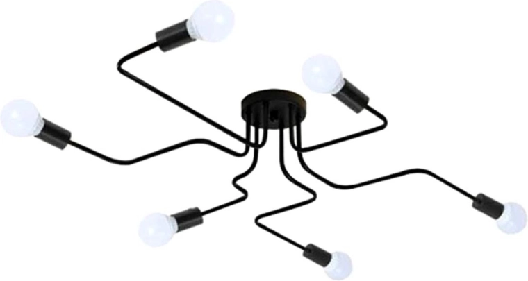 Zd74f plafondlamp 6-armige kroonluchter