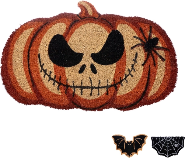 Entree- / deurmat van kokosvezel met kunststof onderlaag Halloween mix