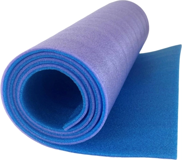 Acra tweelaagse slaapmat IFO 180 × 50 cm, 8 mm blauw-paars