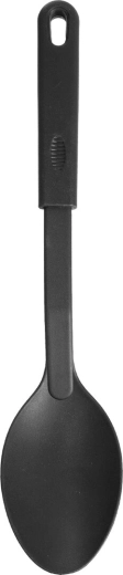 Pollepel Blackline van thermoplast PBT, zwart 31 × 6,5 cm