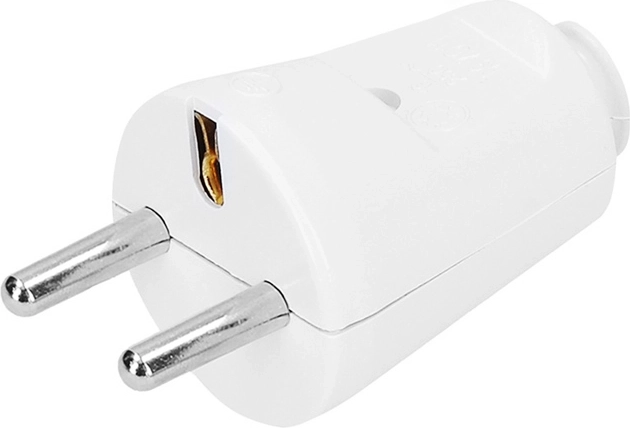 Solight rechte stekker IP20 wit