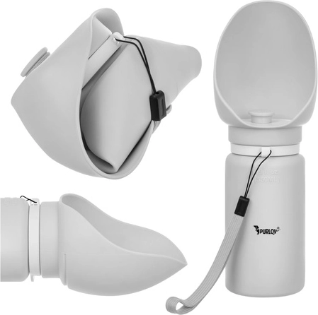 Opvouwbare reisfles voor honden 550 ml Purlov