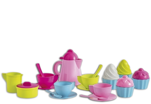 Androni koffieset met taartjes en opbergbox, 24-delig