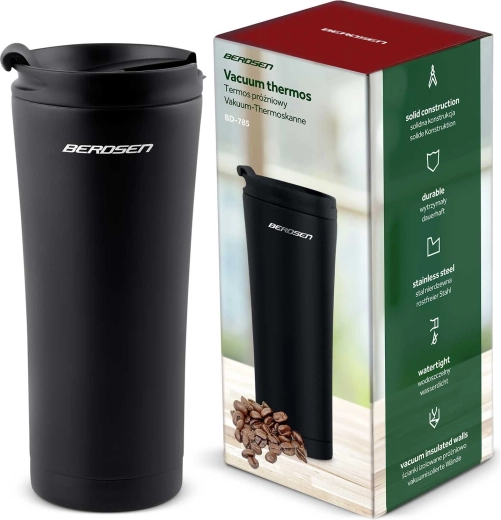 Thermosbeker BERDSEN 470 ml zwart