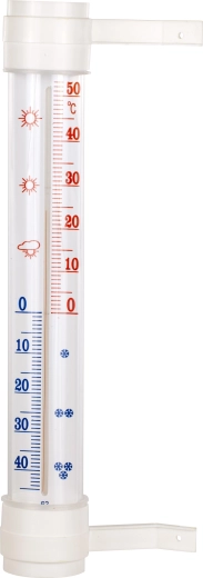 Bioterm buitenthermometer met zelfklevende montage, -50 tot +50 °C, 45 × 290 mm
