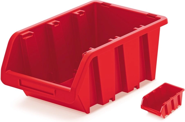 Kunststof opbergbox TRUCK 115×80×60 mm rood